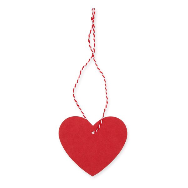 SET 48 CUORI CARTA C/CORDONCINO 8X6 CM ROSSO SET 48 CUORI CARTA C/CORDONCINO 8X6 CM ROSSO
