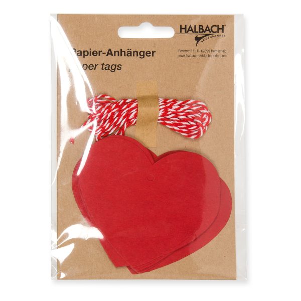 SET 48 CUORI CARTA C/CORDONCINO 8X6 CM ROSSO SET 48 CUORI CARTA C/CORDONCINO 8X6 CM ROSSO