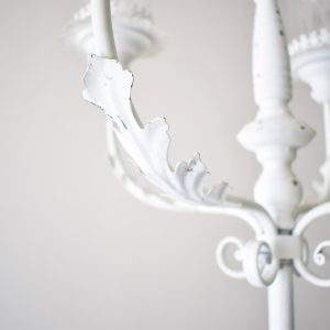 CANDELABRO DA TERRA MET.5FUOCHI C/VETRO 60X182 BIANCO CANDELABRO DA TERRA MET.5FUOCHI C/VETRO 60X182 BIANCO