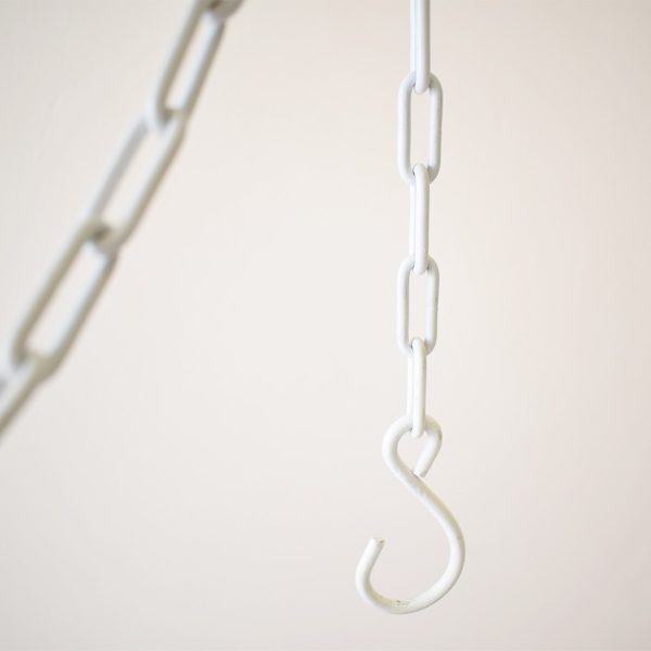 PIATTO METALLO TONDO D.66 CM PENDENTE BIANCO