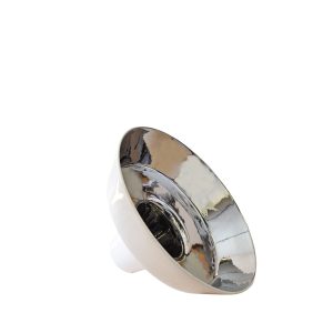 LAMPADA CERAMICA D.46 CM H.26CM BIANCO/ARGENTO LAMPADA CERAMICA D.46 CM H.26CM BIANCO/ARGENTO