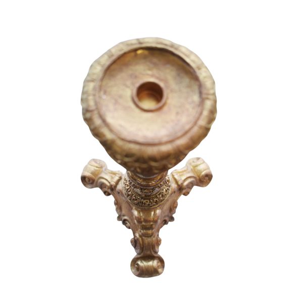 CANDELIERE POLIRESINA -DORE – D.25,5 CM H.48 CM ORO CANDELIERE POLIRESINA -DORE – D.25,5 CM H.48 CM ORO