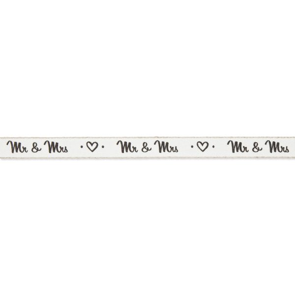 NASTRO -MR & MRS- 15MM 20MT BIANCO/NERO NASTRO -MR & MRS- 15MM 20MT BIANCO/NERO