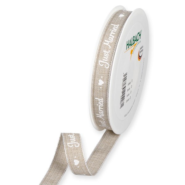 NASTRO -JUST MARRIED- 15MM 20MT NOCCIOLA/BIANCO NASTRO -JUST MARRIED- 15MM 20MT NOCCIOLA/BIANCO