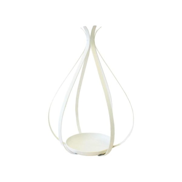 PORTACANDELA METALLO CM.50 BIANCO PORTACANDELA METALLO CM.50 BIANCO