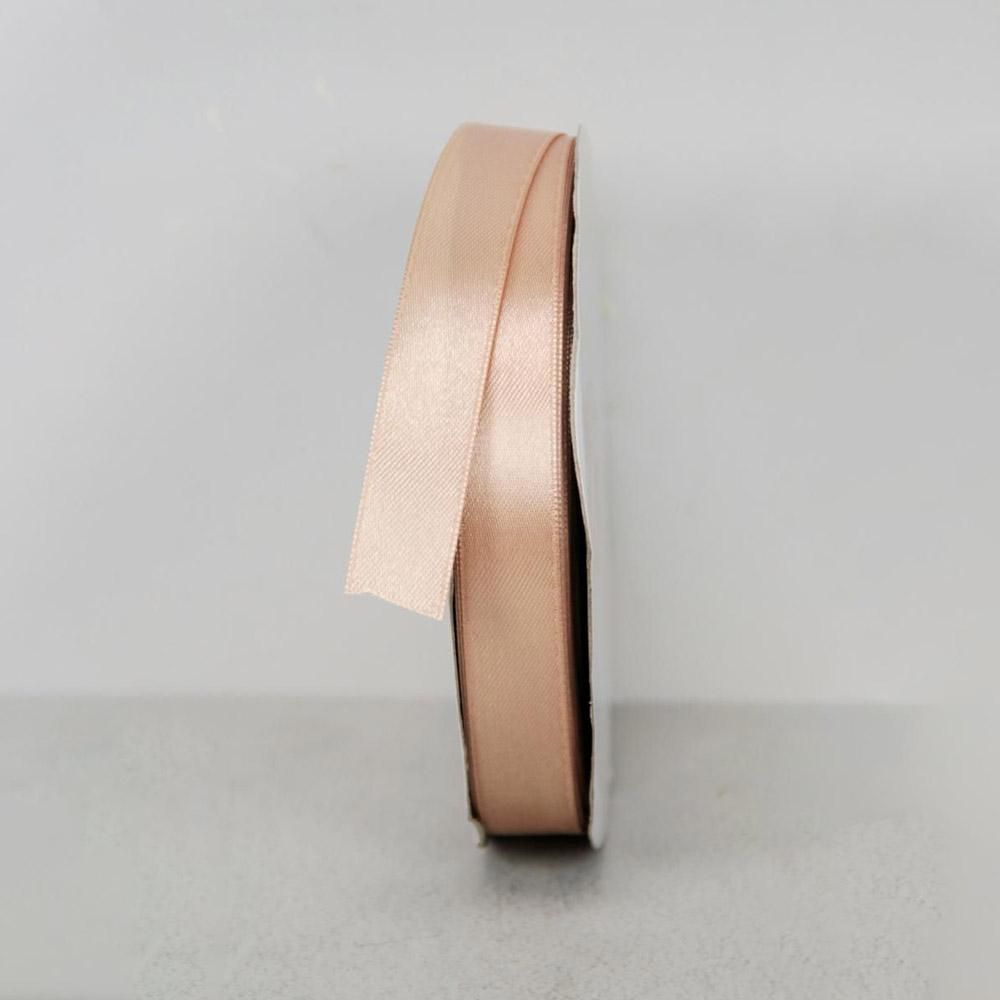 Furlanis Nastro Doppio Raso Made In Italy, Rosa Cipria, 16 Mm X 25 Metri, Per Bomboniere E Regali - 3