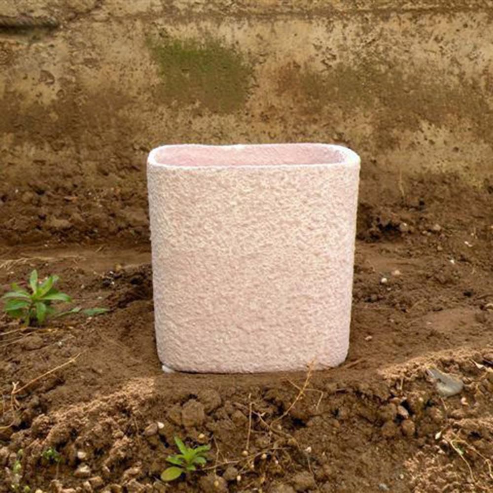 SET 2 VASI CERAMICA 10X10X10 CM -MATT/RAW- ASS.-C-LILLA