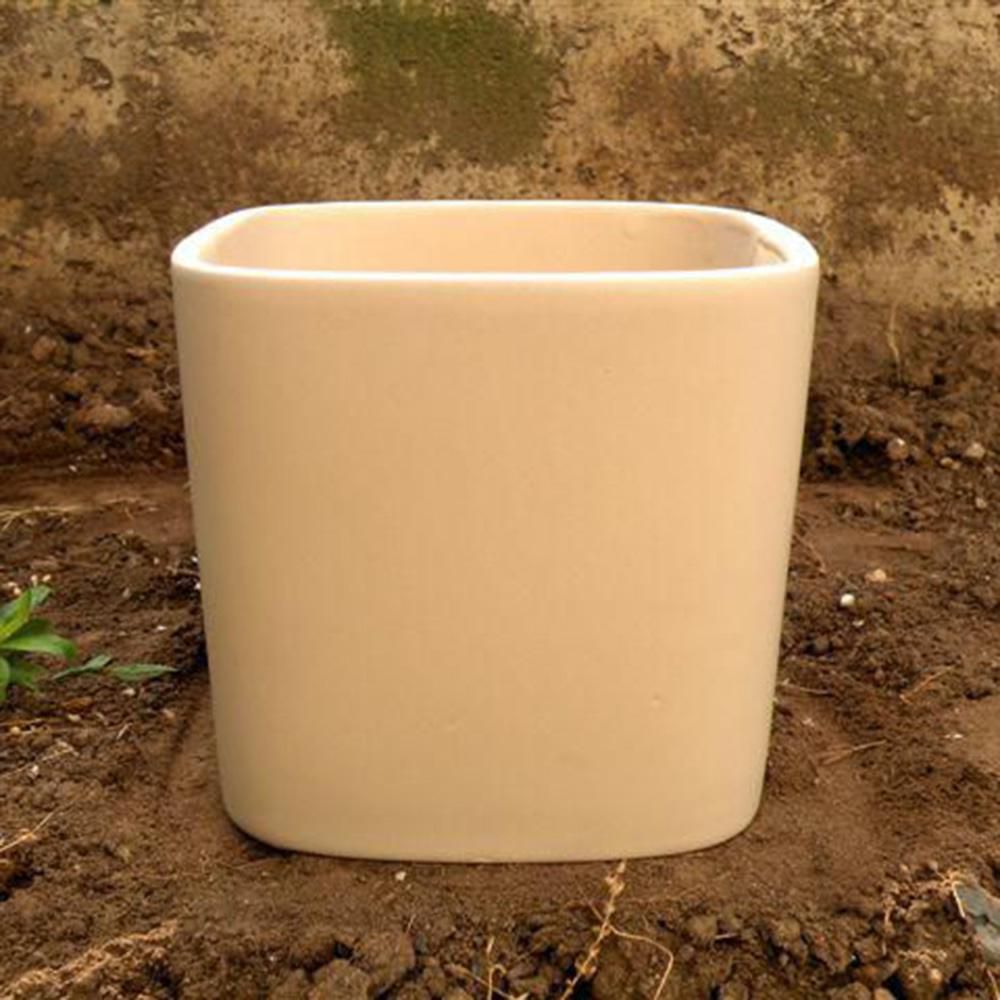 SET 2 VASI CERAMICA 14X14X12,5 CM MATT/RAW- ASS.-H-FANGO/SENAP