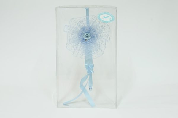 COCCARDA NASCITA H.35 CM POIS AZZURRO COCCARDA NASCITA H.35 CM POIS AZZURRO