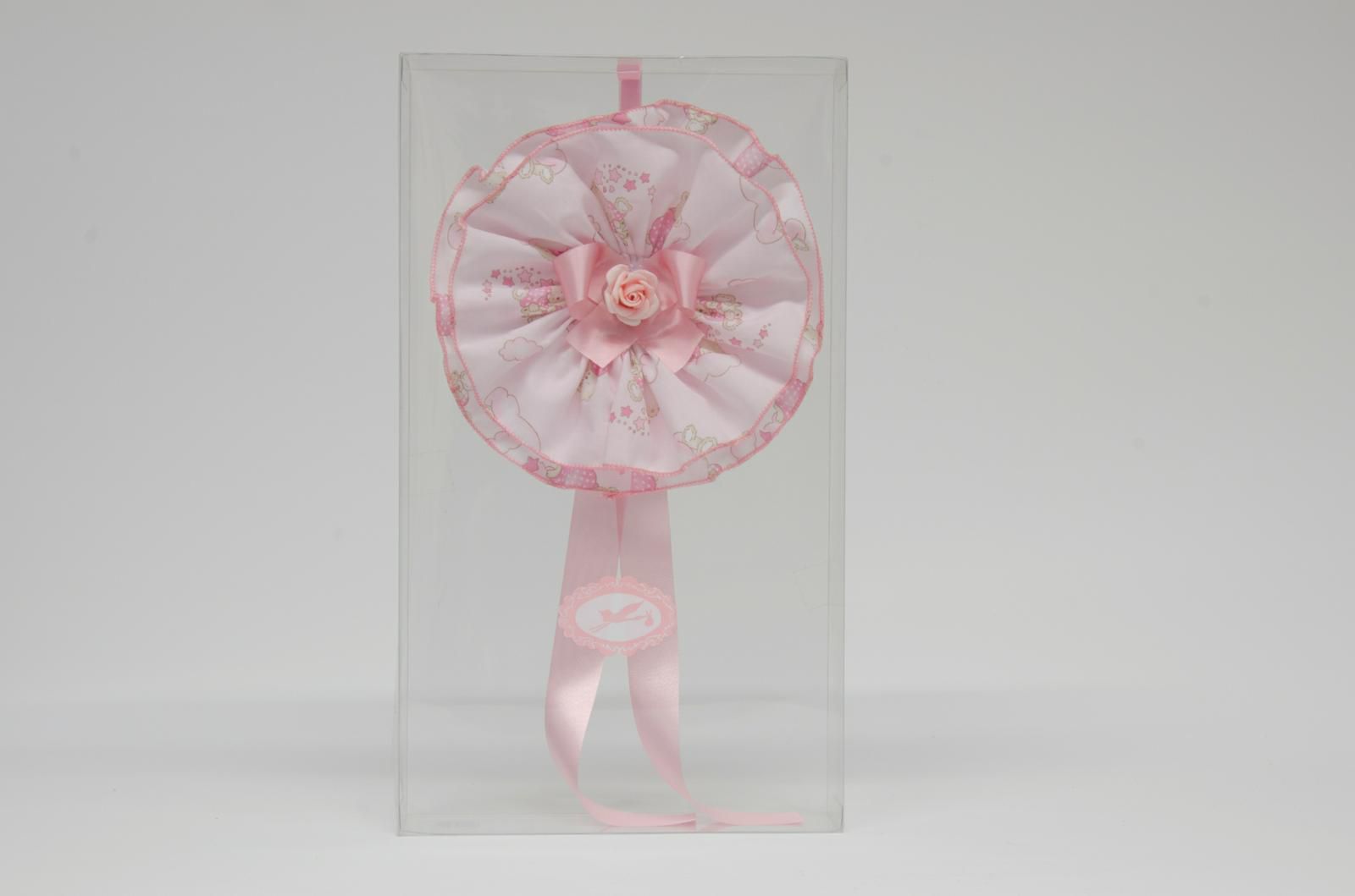 COCCARDA NASCITA H.35 CM MIDI DREAM ROSA