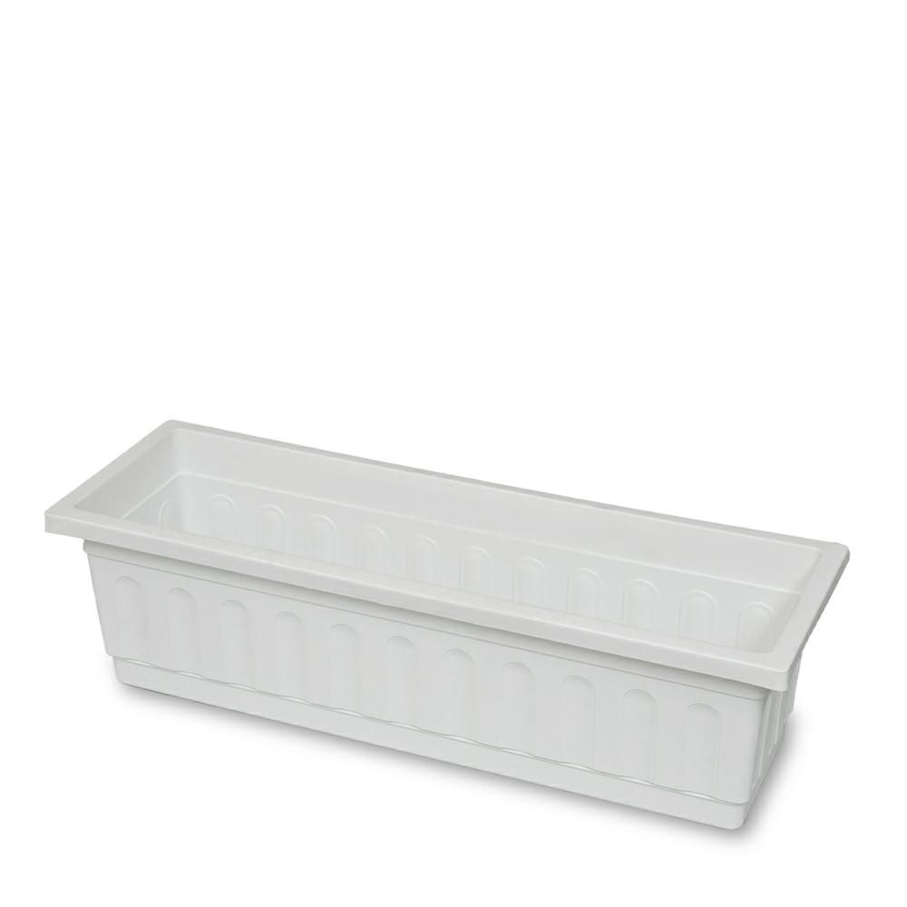 CASSETTA PLASTICA ITACARETTANGOLARE C/S.60X20 CM H.17 CM BIANCO CASSETTA PLASTICA ITACARETTANGOLARE C/S.60X20 CM H.17 CM BIANCO