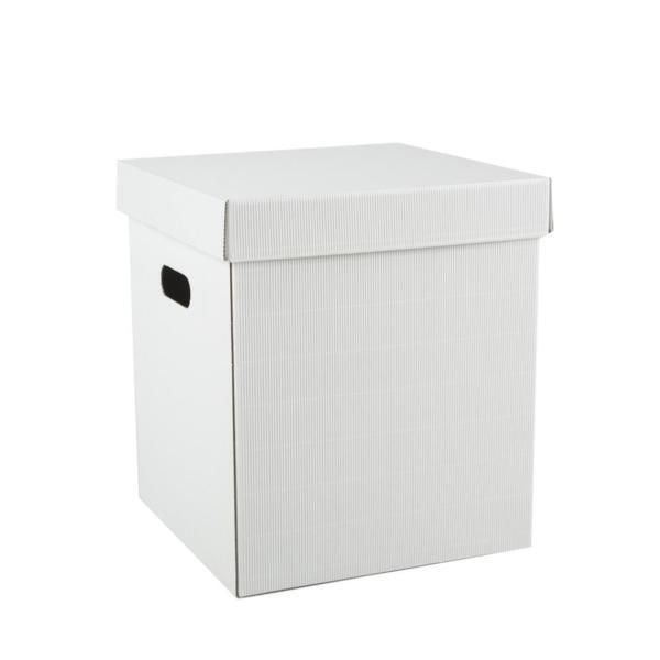 SET 5 SCATOLE C/COP ONDA CM.30X30X35 BIANCO SET 5 SCATOLE C/COP ONDA CM.30X30X35 BIANCO