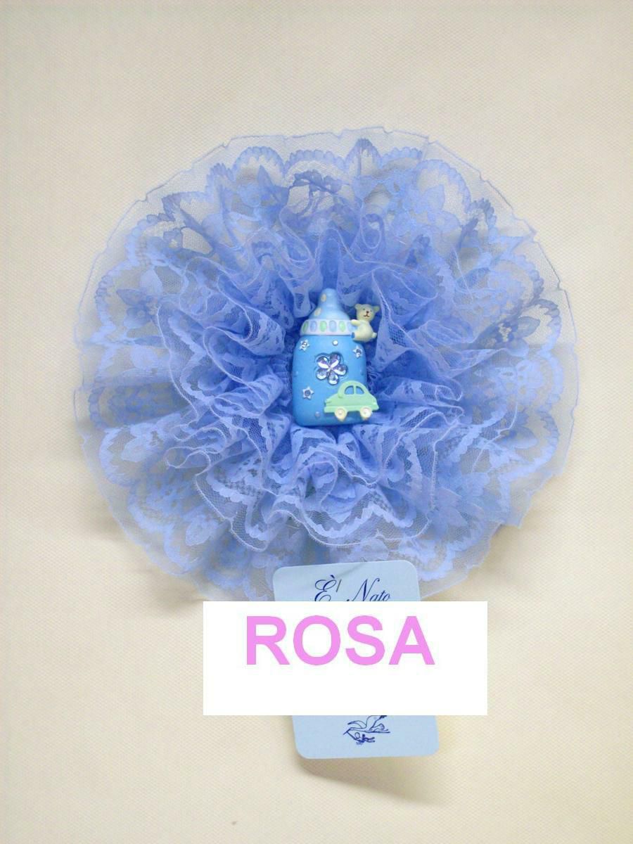 COCCARDA NASCITA H.25 CM MEDAGLIA S.T. ROSA
