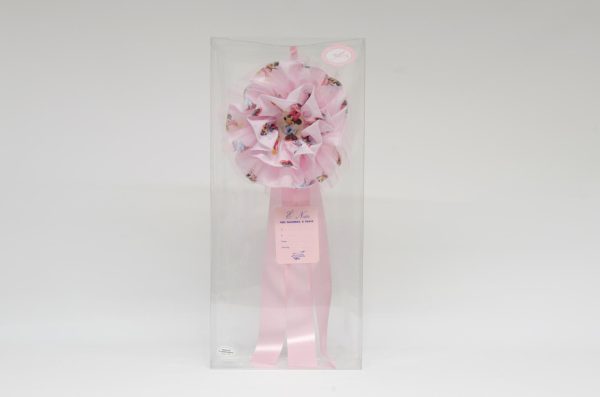 COCCARDA NASCITA H.55 CM TOPOLINO ROSA