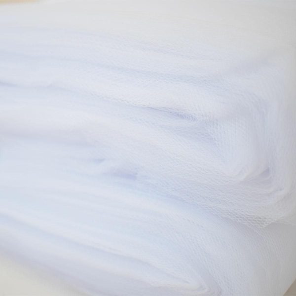 TULLE FILE PIEGATO H.275/280CM MT50 BIANCO TULLE FILE PIEGATO H.275/280CM MT50 BIANCO
