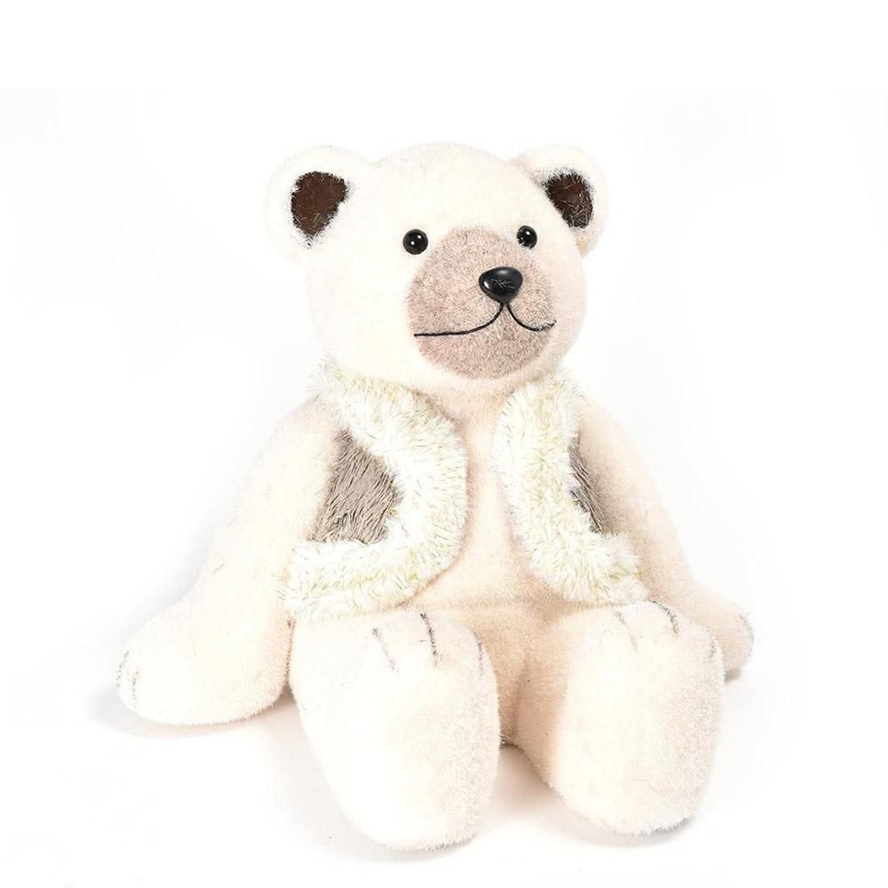 ORSO SEDUTO PELUCHE 32X26 CM H.27 CM AVORIO ORSO SEDUTO PELUCHE 32X26 CM H.27 CM AVORIO