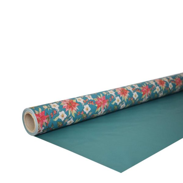 BOBINA PPL -FLEURS DE NOEL- CM 100X25 MT SMERALDO BOBINA PPL -FLEURS DE NOEL- CM 100X25 MT SMERALDO