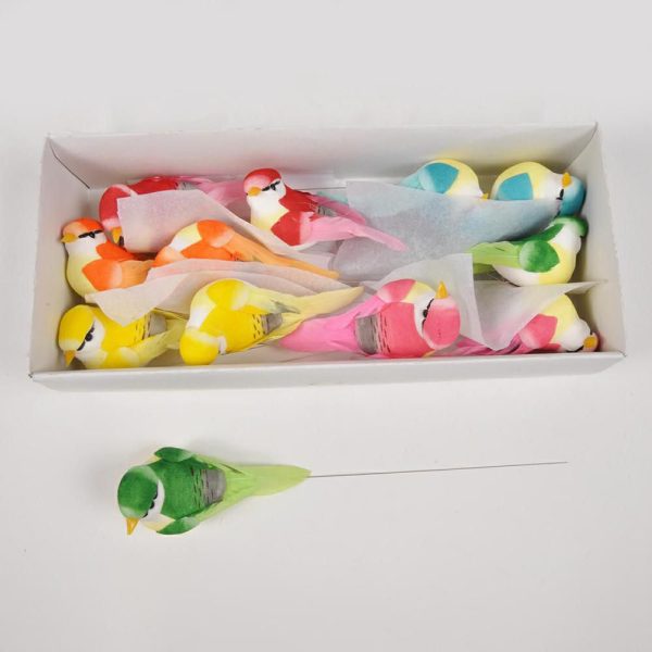 SET 12 PICK UCCELLINI 5CM ASSORTITI SET 12 PICK UCCELLINI 5CM ASSORTITI