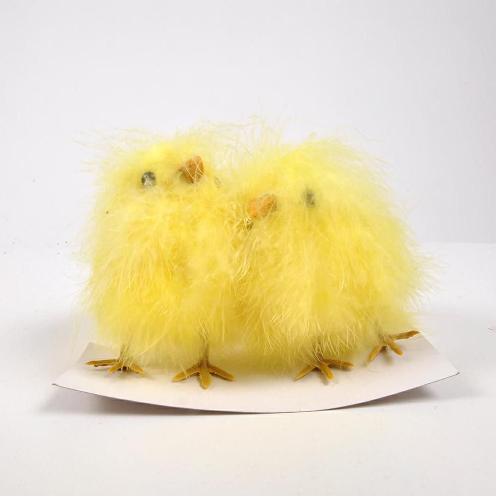 SET 2 PULCINI CINIGLIA CM.9 GIALLO SET 2 PULCINI CINIGLIA CM.9 GIALLO