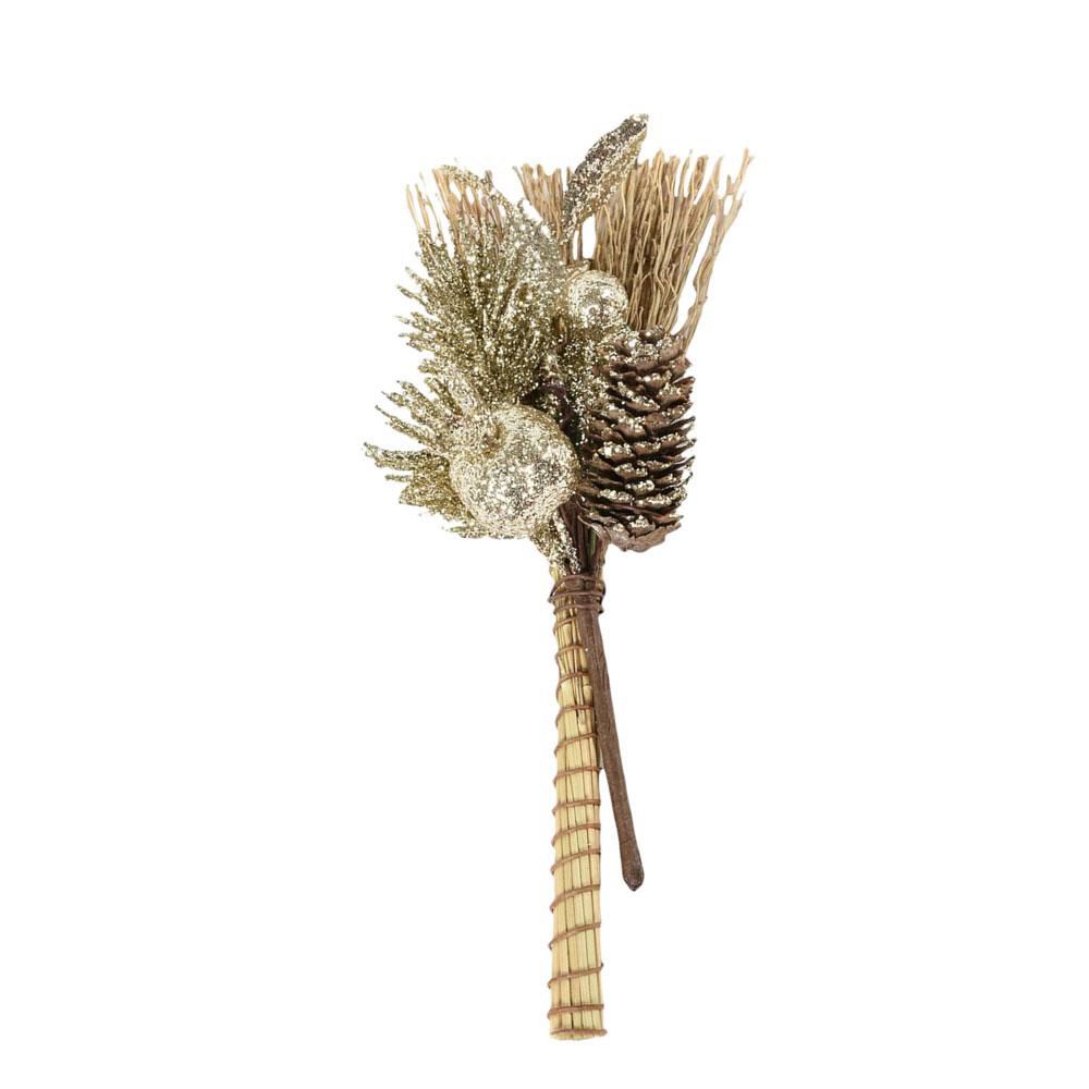 PINO PICK SU SCOPA PZ.12 GLITTER ORO PINO PICK SU SCOPA PZ.12 GLITTER ORO