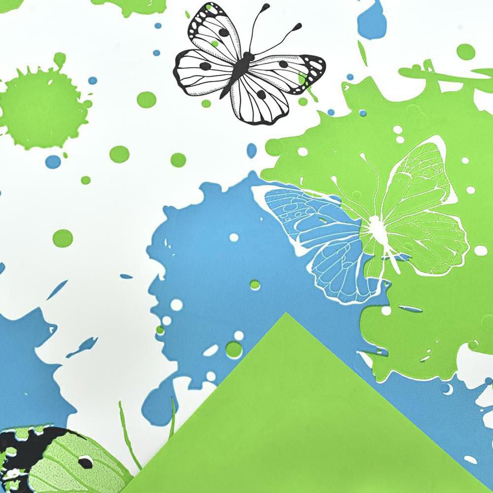 BOBINA PPL -SPRING- CM 100X25 MT DOPPIO LATO AZZURRO/VERDE