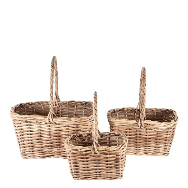 SET 3 CESTI VIMINI MANICI 38X31X20/31X25X17/24X20X16 CM NATURALE SET 3 CESTI VIMINI MANICI 38X31X20/31X25X17/24X20X16 CM NATURALE