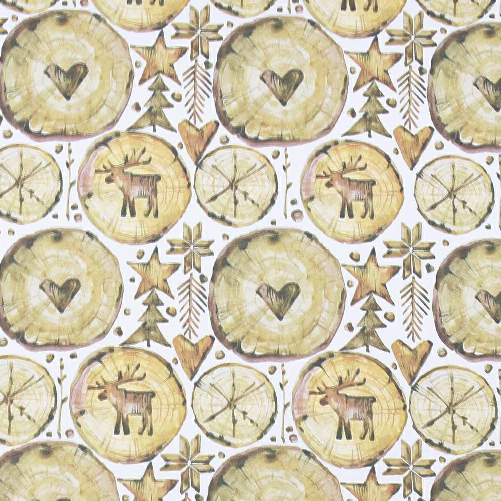 BOBINA KRAFT -HYGGE- CM100X25 MT BIANCO/ORO