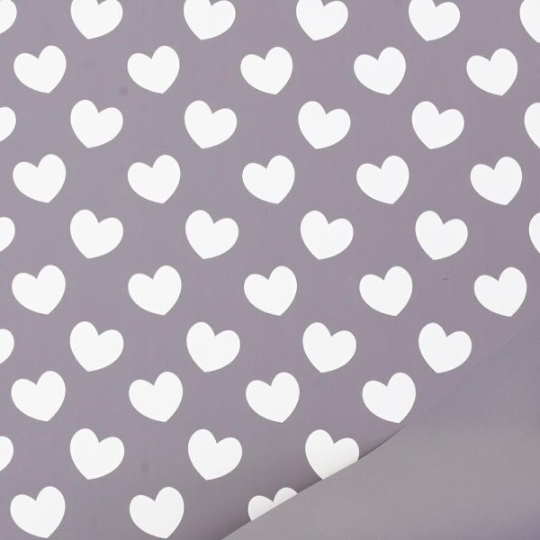 BOBINA PPL -SWEETHEART-CM 100X25 MT GRIGIO/BIANCO BOBINA PPL -SWEETHEART-CM 100X25 MT GRIGIO/BIANCO