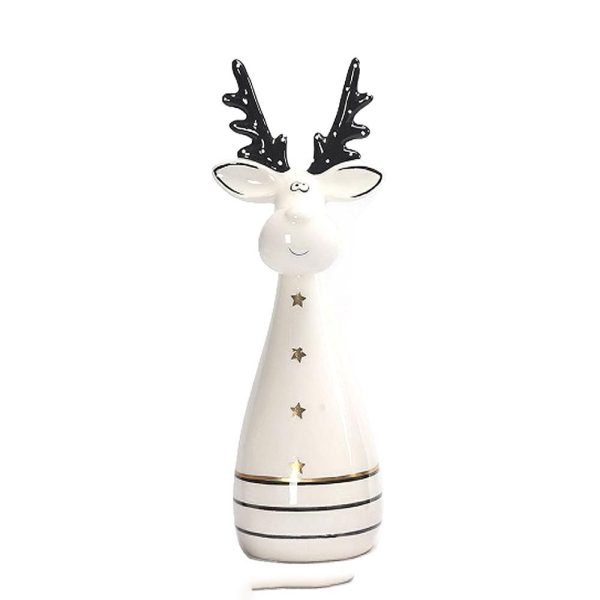 RENNA CERAMICA 11,7X10 CM H.30 CM BIANCO/NERO RENNA CERAMICA 11,7X10 CM H.30 CM BIANCO/NERO