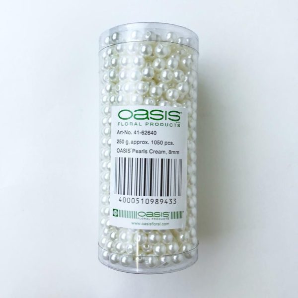 PERLINE ORNAMENTALI D.0,8 CM CONF.PZ.1050 AVORIO