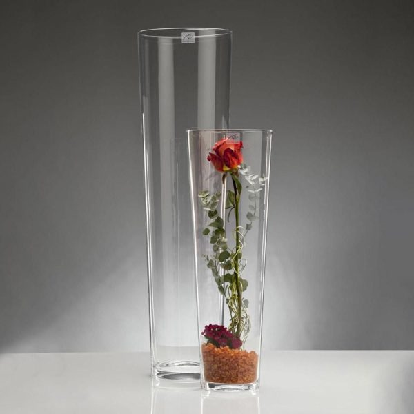 VASO VETRO CONICO H.50 D.17 CONICAL VASO VETRO CONICO H.50 D.17 CONICAL