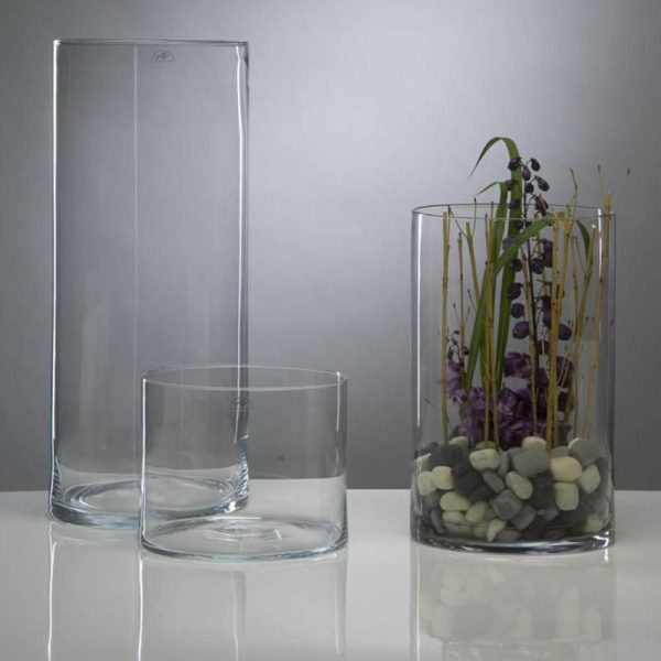 CILINDRO VETRO D.25 CM H.40 CM HOT CUT CILINDRO VETRO D.25 CM H.40 CM HOT CUT