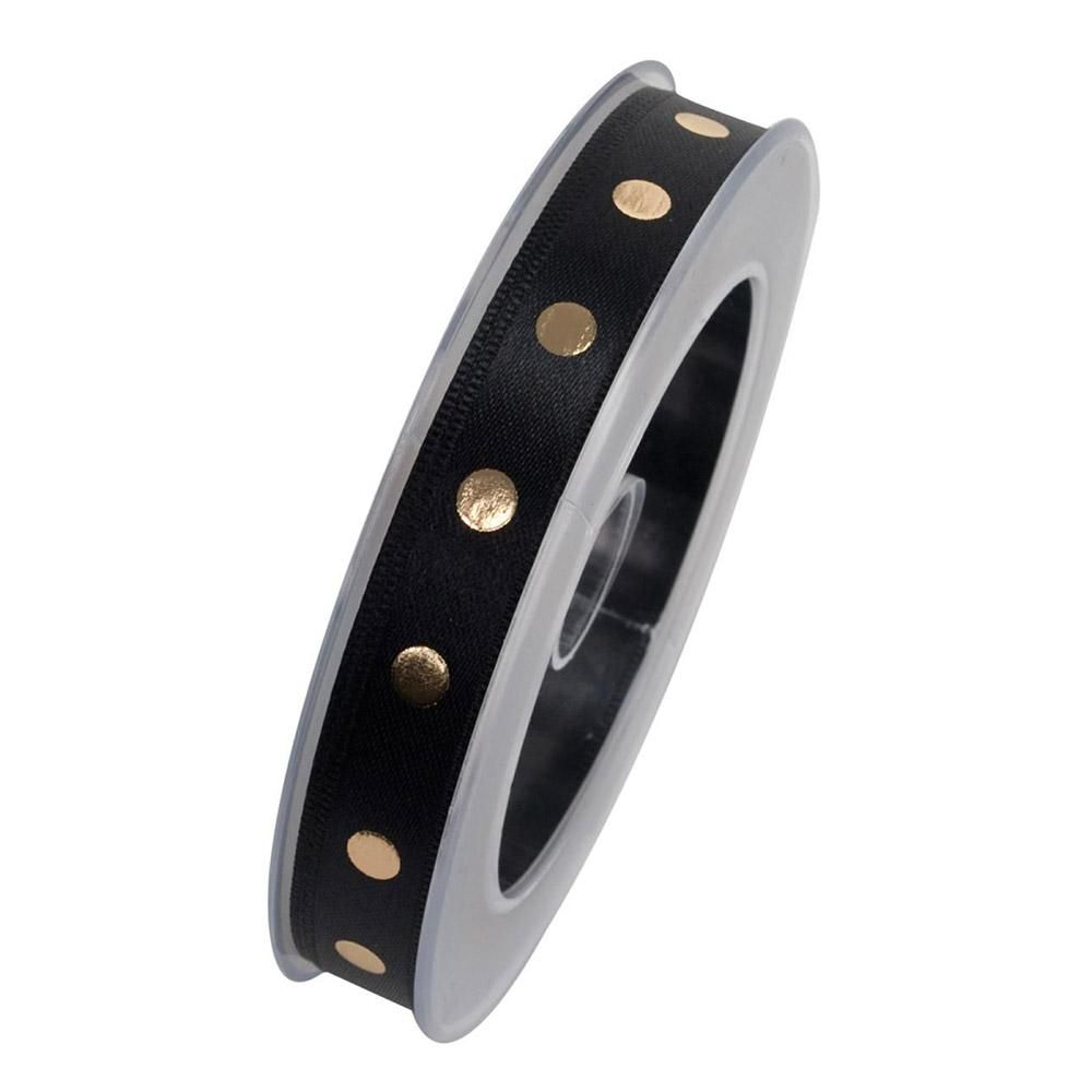 NASTRO ART.X840 -RICHMOND- 15MM 20MT NERO/ORO NASTRO ART.X840 -RICHMOND- 15MM 20MT NERO/ORO