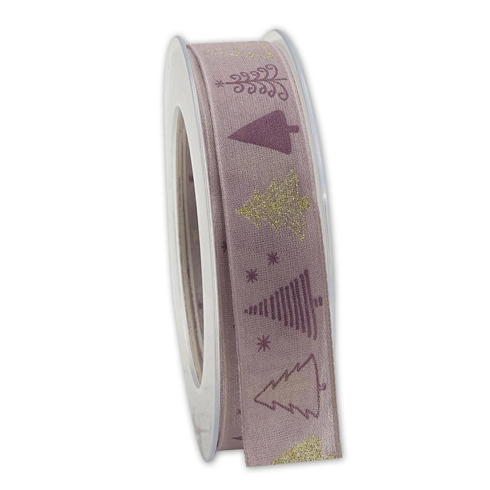 NASTRO TESSUTO -WINTERABEND- 25MM 20MT ROSA ANTICO/ORO NASTRO TESSUTO -WINTERABEND- 25MM 20MT ROSA ANTICO/ORO