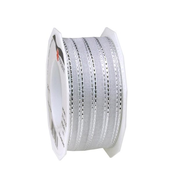 NASTRO -RICHMOND- 40MM 20MT ARGENTO PR