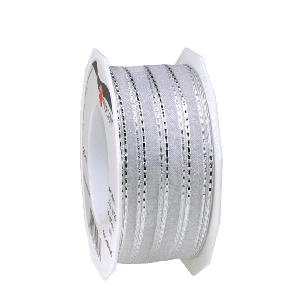 NASTRO -RICHMOND- 40MM 20MT ARGENTO PR