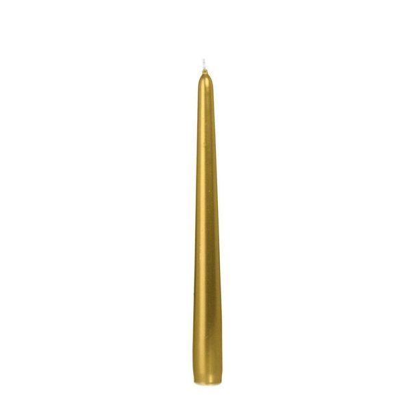 CANDELA CONICA D.2,5 CMH.25 CM -250/25- CONF. PZ.12 ORO CANDELA CONICA D.2,5 CMH.25 CM -250/25- CONF. PZ.12 ORO