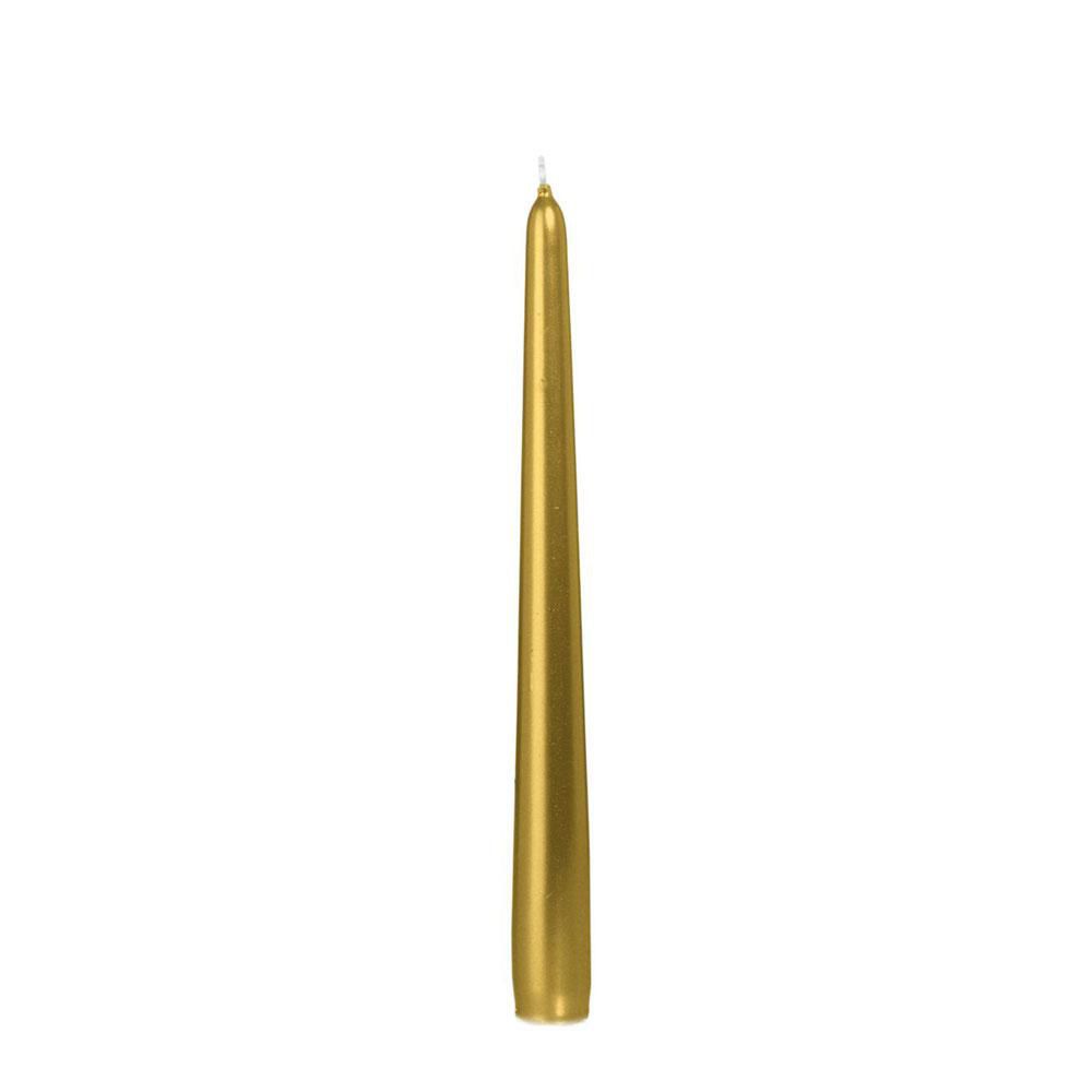 CANDELA CONICA D.2,5 CMH.25 CM -250/25- CONF. PZ.12 ORO