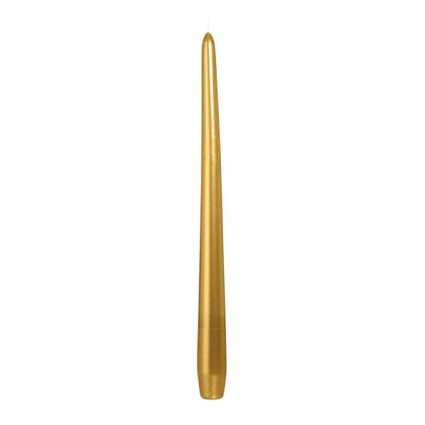 CANDELA CONICA D.2,5 CMH.30 CM -300/25- CONF. PZ.6 ORO CANDELA CONICA D.2,5 CMH.30 CM -300/25- CONF. PZ.6 ORO