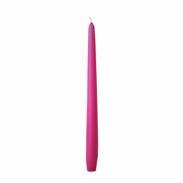 CANDELA CONICA D.2,5 CMH.30 CM -300/25- CONF. PZ.12 FUXIA