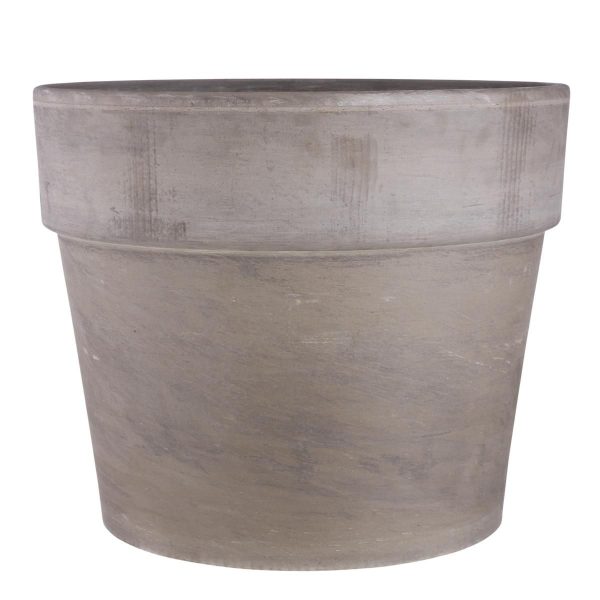 VASO CERAMICA TONDO D.60 CM H.50 CM -CARINA- GRIGIO VASO CERAMICA TONDO D.60 CM H.50 CM -CARINA- GRIGIO