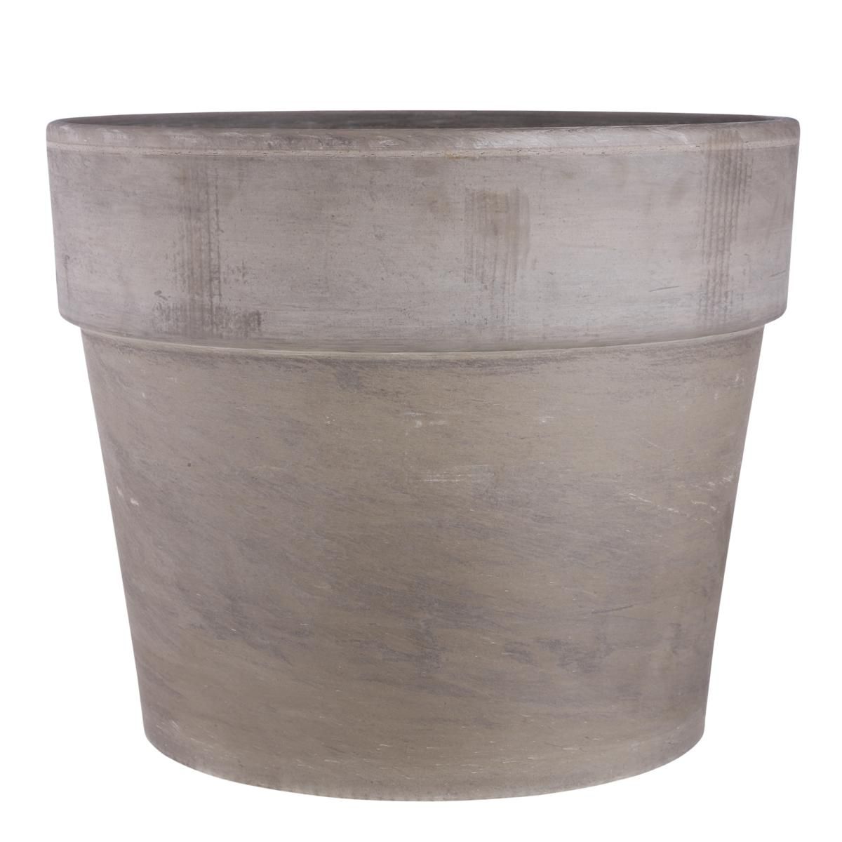 VASO CERAMICA TONDO D.60 CM H.50 CM -CARINA- GRIGIO VASO CERAMICA TONDO D.60 CM H.50 CM -CARINA- GRIGIO