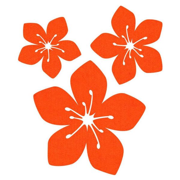 SET 12 FIORI FILZ ARANCIO SET 12 FIORI FILZ ARANCIO