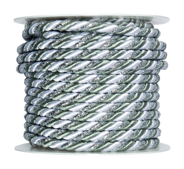 CORDINO 3COLORI ART.5506MM. 10M.BIANCO/GRIGIO/ARGENTO
