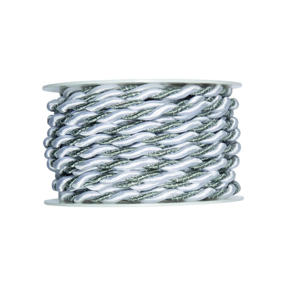 CORDINO 2CAPI ART.568 6MM. 10M.BIANCO/GRIGIO/ARGENTO CORDINO 2CAPI ART.568 6MM. 10M.BIANCO/GRIGIO/ARGENTO