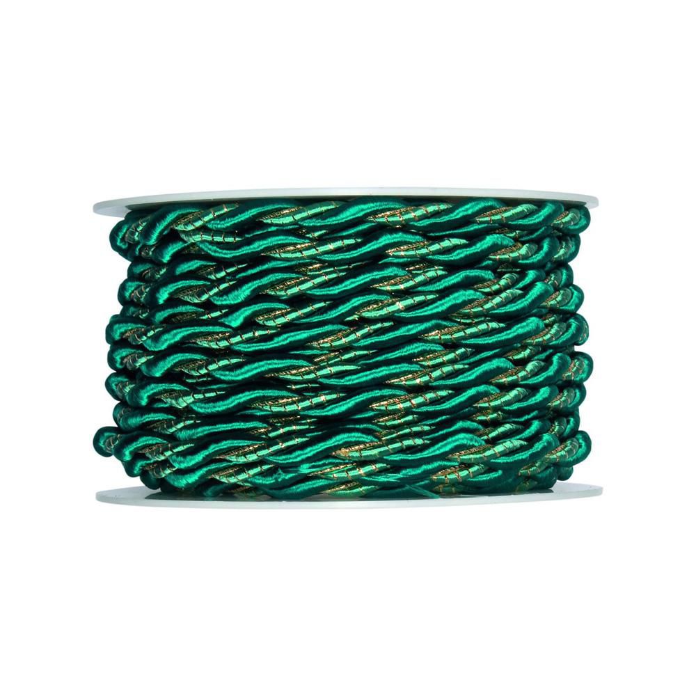 CORDINO 2CAPI ART.568 6MM. 10M.PETROLIO/ORO