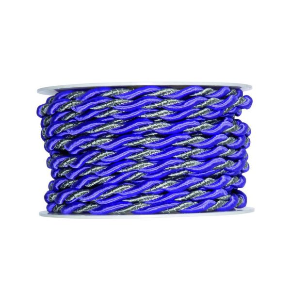CORDINO 2CAPI ART.568 6MM. 10M.LAVANDA/GRIGIO/ARGENTO