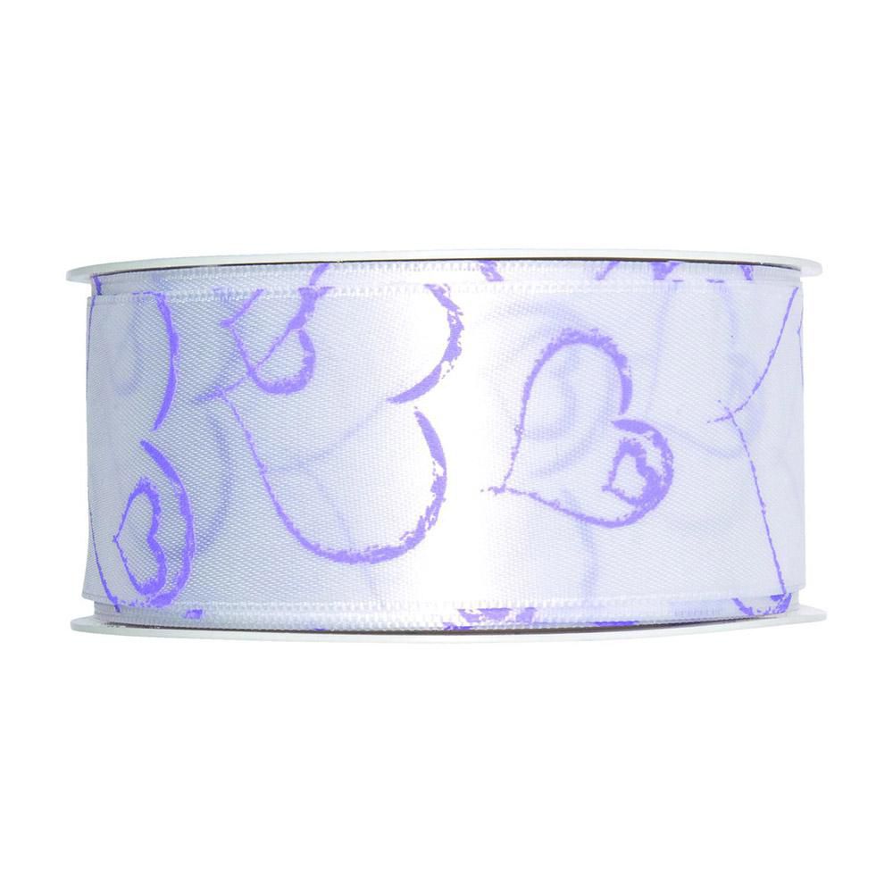 NASTRO CUORI ART.528 40MM. 20MT. LILLA