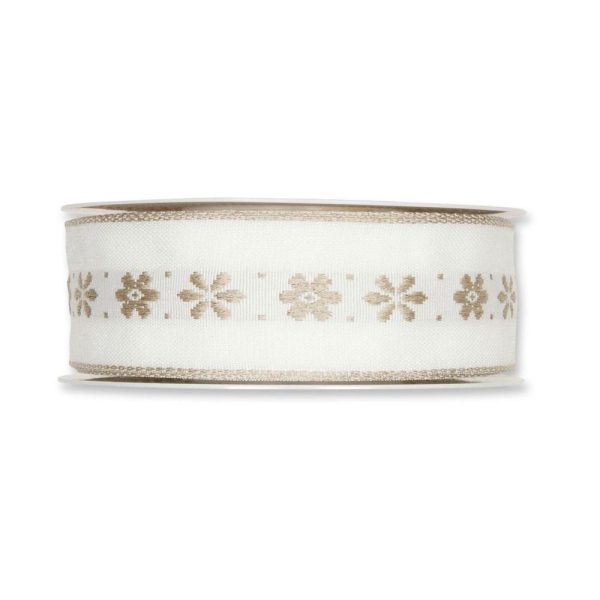 NASTRO ART.2865 -BLOSSOMS- 40MM 15MT BIANCO