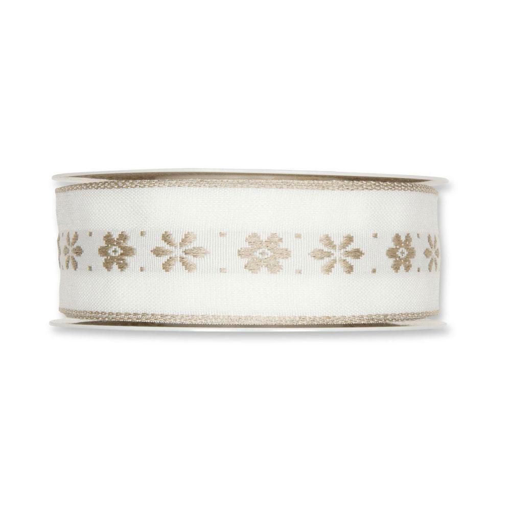 NASTRO ART.2865 -BLOSSOMS- 40MM 15MT BIANCO NASTRO ART.2865 -BLOSSOMS- 40MM 15MT BIANCO